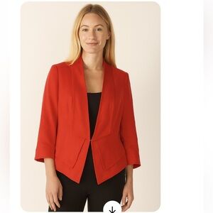 NWT White House Black Market Red Business Jacket